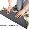 thumbnail image 3 of White Sunflower Seed Pattern Hot Yoga Mat Towel Non Slip for Hot Yoga - Quick-Drying Yoga Mat Cover with 4 Corner Pockets with Travel Bag - Hot Yoga Towel Non Slip 74"x26", 3 of 6