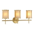 thumbnail image 3 of Warm Brass Three Light Bathroom Vanity from the Camden Collection, 3 of 6