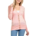 thumbnail image 2 of ClothingAve. Women's Long Sleeve Snap Button Sweater Cardigan w/ Ribbed Detail S~3X Female Plus Size Cardigan, 2 of 7