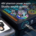 thumbnail image 2 of Q7 Live Sound Card For PC Cellphone HIFI Mixer Record Singing Equipment set for Live Broadcast and Recording Sound Card ,Reduced Noise, 2 of 6
