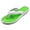 Green/White, variant on LAVRA Women's Flip Flop Cushion Beach Sandals | Female Casual Comfort Bech Sandals & Slippers | Flip Flops Beach Sandals Women