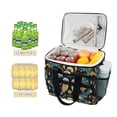 thumbnail image 2 of FORMRS Insulated Cooler Bag 24 Cans Capacity Soft Leakproof Lunch Box with Side Pockets, Brown Mystical Owls, 2 of 7