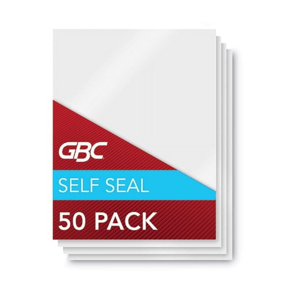 Selfseal Self-Adhesive Laminating Pouches And Single-Sided Sheets, 3 Mil, 9" X 12", Gloss Clear, 50/pack | Bundle of 2 Packs