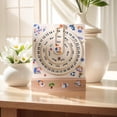 thumbnail image 3 of 5 Inch Rustic Wooden Perpetual Calendar Desk Display, Never Buy a Yearly Calendar Again Perfect for Home, Office, or Gift Easy Date Tracking with Rotating Design, 3 of 7