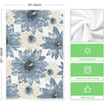 thumbnail image 6 of Blue Floral Boho Kitchen Towels Dish Towels, 18x26 Inch Seasonal Spring Decoration Hand Towels Set of 2, 6 of 6