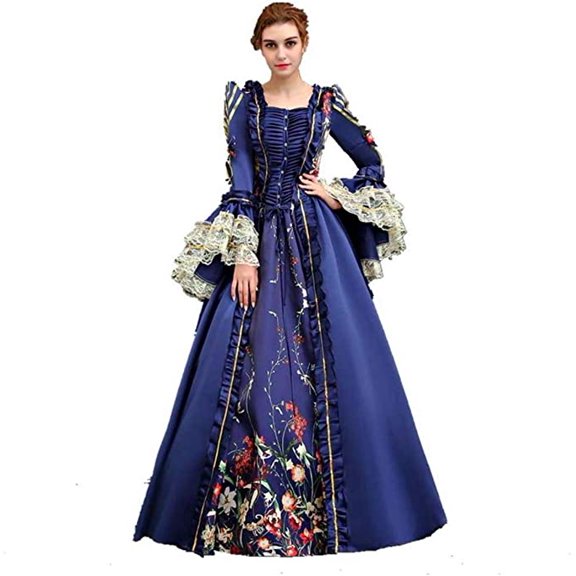 KEMAO Rococo Victorian Baroque Marie Antoinette Dresses 18th Century Renaissance Costumes Historical Period Dress Ball Gown