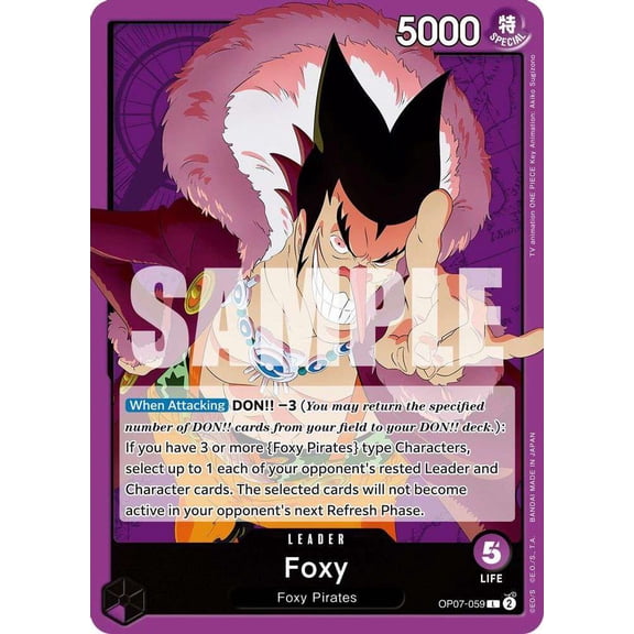 One Piece 500 Years in the Future Leader Foxy OP07-059
