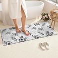 thumbnail image 4 of Pioneer Flower Floral Print Pattern Bathroom Rugs Mat, Non Slip Microfiber Bathroom Rug with Rubber Backing, Soft Mats for Bathroom Floor Tub Shower, 24"x60", 4 of 5