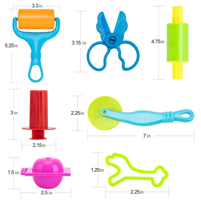 Play Dough Tool Kit for Kids, 41Pcs Dough Accessories Molds, Shape
