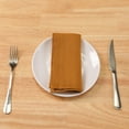 thumbnail image 5 of REGALWOVEN Linen Napkins Cloth Napkins Set of 6 Orange 14"x14", 5 of 6