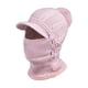 thumbnail image 2 of Gorro de pasamontañas de punto elástico, bufanda para el cuello, gorro transpirable con botones, gorro de máscara de esquí de invierno cálido para , Rosado Sunnimix pasamontañas para motocicleta, 2 of 7