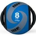 thumbnail image 4 of Iron Body Fitness Dual-Grip Medicine Ball, 12 lb Rubber Exercise Ball with Built-In Handles, 4 of 6