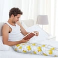 thumbnail image 5 of Wukai Yellow Rubber Duck Mens PJ Pajama Pants|Sleepwear Plaid PJs with Pockets|Men's Lightweight Open-Hem Lounge Pants-Medium, 5 of 6
