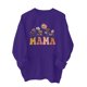 thumbnail image 5 of Penkiiy Mujeres de manga larga Mama Sudaderas de cuello redondo Suéter suelto blusa ligera Tops M Púrpura, 5 of 7