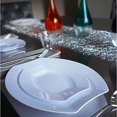 thumbnail image 2 of Party Essentials 20 Count Hard Plastic 10.5" Royalty Dinnerware Oval Dinner Plates, Clear, 2 of 5