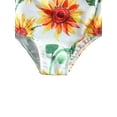 thumbnail image 5 of Kiapeise Toddler Girl Swimsuit One Piece Swimwears, One Shoulder Pineapple Watermelon Sunflower Toddler Girl Bathing Suit, 5 of 6