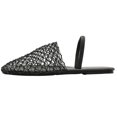 thumbnail image 2 of Fishnet Mules Shoes Sandalias Planas Malla para Mujer Punta Redonda Con Correa El Verano, 2 of 9