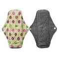 thumbnail image 3 of Aslana 6-Pack Women Cloth Menstrual Sanitary Pads with Wings. Reusable & Washable. 3 Sizes Available for Overnight Heavy flow, Daily flow or Pantyliner., 3 of 5