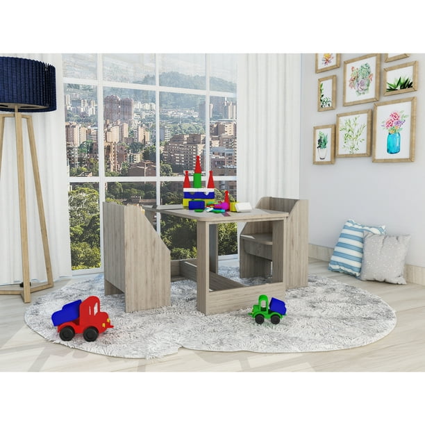 Tuhome Childran Activity Table Set With, Childrens Wooden Table And Chairs B M W S