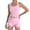 short sets 117#Pink, variant on WAYUTE Womens Sets 2 Piece Outfits Casual Solid Color Stretchy Tank Top and High Waisted Shorts Sports Yoga Wokrout Outfits