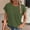 Army Green, variant on Blmnix Womens Tops Fall Green Short Sleeve Vacation Casual Solid Ribbed Blouse Tops for Lady 2024