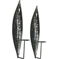 thumbnail image 2 of Bella Palacio” Mirrored Glass Mosaic & Metal Wall Mounted Decorative Candle Holder Wall Sconce, Set of 2 Large Size 18 in. Light Weight Wall Décor, 2 of 8