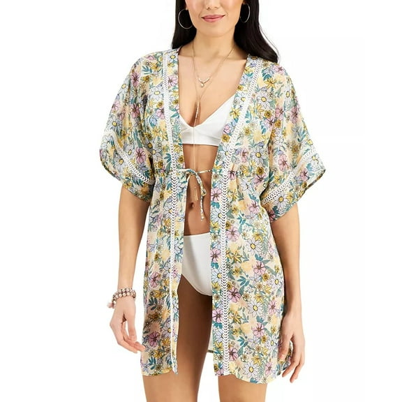 Miken Juniors' Printed Kimono Cover-Up, Created for Macy's Women's Swimsuit