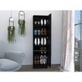 thumbnail image 5 of Depot E-Shop Charlotte Xl Shoe Rack With Mirror And 5 Inner Shelves, Black, 5 of 5