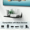 thumbnail image 3 of Projector Shelf, Black Projector Wall Mount Floating Shelf, Projector Stand, Projector Rack Holder, Projector Mount with Cable Ties-2pcs, 3 of 7