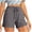 Gray, variant on Diufon Work Shorts for Women Plus Size Summer Casual Elastic Waist Drawstring Comfy Pull On Shorts with Pockets