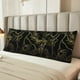thumbnail image 2 of Balery Gold Gloss Outline Floral Funda Protectora para Almohada Corporal de Algodón Hipoalergénico con Cierre(55 x 21 pulgadas), Almohadas No Incluidas, 2 of 7