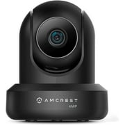 Amcrest 4MP ProHD Indoor WiFi Camera, Security IP Camera with Pan/Tilt, Two-Way Audio, Night Vision, Remote Viewing, 2.4ghz, 4-Megapixel @30FPS, Wide 90° FOV, IP4M-1041B (Black)