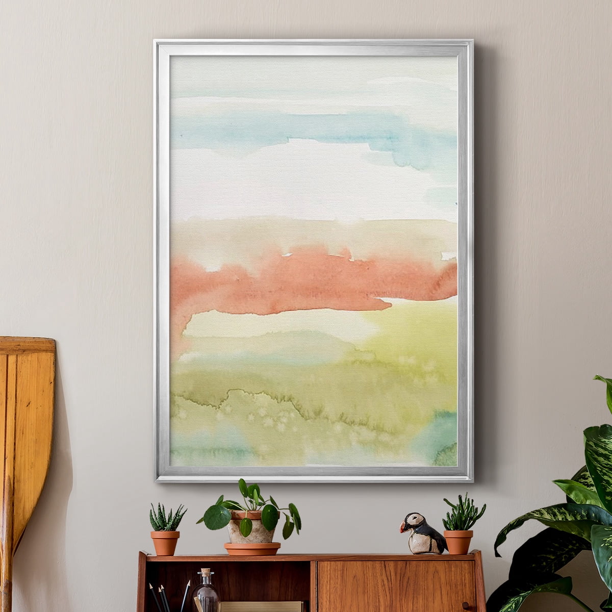 Blushing Sunrise II Premium Framed Print, in Gold, Black, or Silver - Ready to Hang