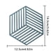 thumbnail image 5 of Ounissouiy Alfombrilla de plástico antiescaldado para cena, taza de té, alfombrilla, triangular hueca geométrica resistente Type3 NO3, 5 of 6