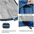 thumbnail image 5 of BALEAF Men's Cycling Windbreaker Reflective Running Jacket Waterproof Blue Size M, 5 of 7