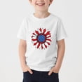 thumbnail image 2 of NAISIBABY Boys Short Sleeve Tee, Floral Graphic Crewneck Soft Casual Summer Trendy Active T-Shirt White Size 12, 2 of 5