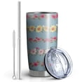 thumbnail image 2 of 20 Oz Pioneer Flower Coffee Tumbler Double Wall Insulated Stainless Steel Water Bottle | Metal Reusable Thermoses Flask with Cup Cap | Leak & Sweat Proof with Anti-Dust Lid, 2 of 7