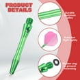 thumbnail image 3 of Uxcell 8Pcs Aluminum Dart Shafts 2BA Thread Dart Stems Replacement Accessories with Rubber Rings for Steel Tip Green 35mm, 3 of 5