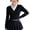 Black, variant on TGSLY Ribbed Knit Cropped Cardigan for Girls Soft V Neck Zip Up Long Sleeve Sweater Causal Solid Color Fall Winter Outerwear with Thumbholes 14-15 Years