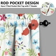 thumbnail image 5 of Kitchen Curtains and Valance Set 36 Inch Tier Pioneer Colorful Floral 3 Pieces Set Dining Room Small Curtain Drapes Cafe Curtains Valance for Home Decor Rod Pocket, 5 of 6