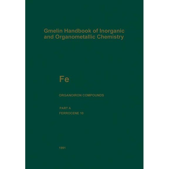 Fe Organoiron Compounds: Ferrocene 10, (Paperback)