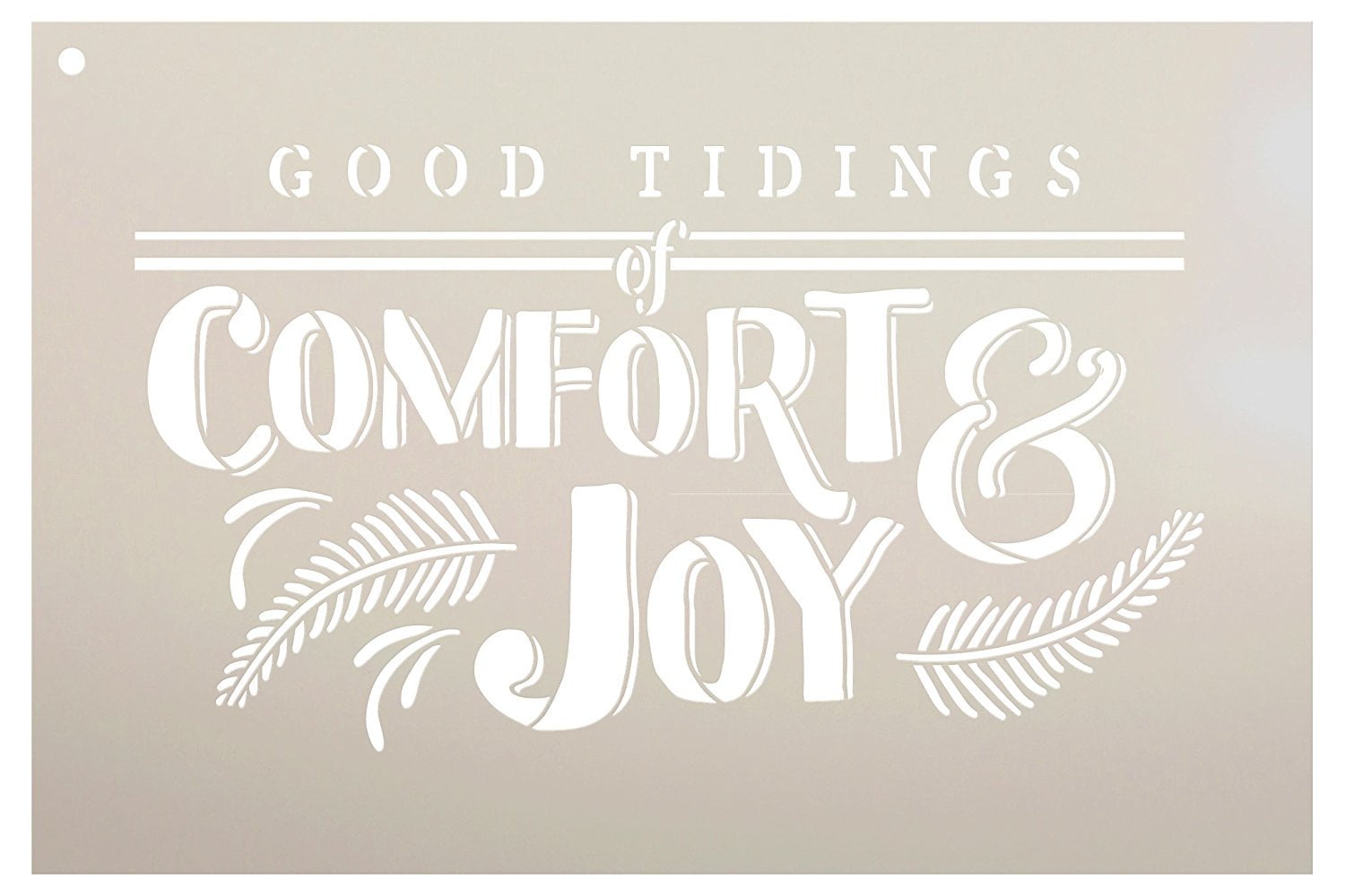 Good Tidings Of Comfort Joy Stencil By Studior12 Reusable