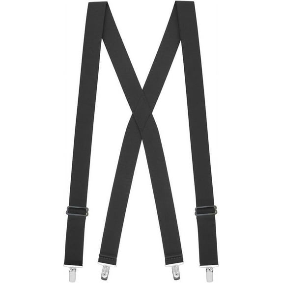 SuspenderStore Undergarment Suspenders - Nickel Clip - 2 Colors & 4 Sizes, Including Big & Tall