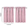 thumbnail image 4 of Vintage Abstract Oil Watercolor Tier Cafe Curtains for Bathroom Living RV Rod Pocket Window Drapes 36 Inch 2 Panels Set 28"x36" 2 Panels Window Treatment Tiers, 4 of 4