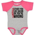 thumbnail image 3 of Inktastic Either You Like Bacon or You're Wrong Boys or Girls Baby Bodysuit, 3 of 5