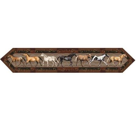 River's Edge Products Horse Table Runner