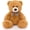 Dark Brown, variant on Konexial Giant Teddy Bear 10ft Stuffed Animal, Huge Jumbo Size 10 Feet Teddy Bear Plush, Charming and Fluffy Bear for Decorations, Celebrations,Valentines Day,Baby Shower,White