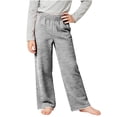 thumbnail image 2 of Spazoro Girls Striped Wide Leg Pants with Pockets, Striped Print Loose Fit Full Length Stretchy Elastic Waist Casual Loungewear Bottoms Dark Gray Size 7-8, 2 of 7