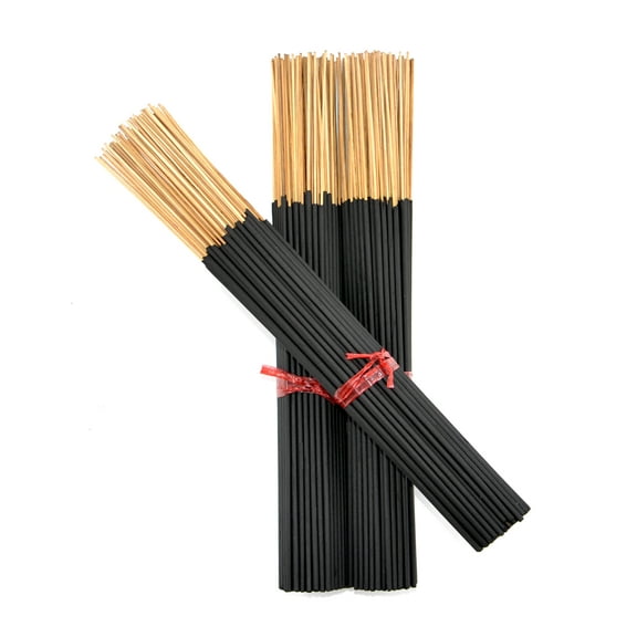 300 Unscented Charcoal Black Incense Sticks 11 inch - 100% Natural Charcoal, Joss and Bamboo 11" Blanks - for DIY Aromatherapy Incense Making.