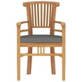 thumbnail image 3 of vidaXL 5 Piece Garden Dining Set Solid Wood Teak, 3 of 5